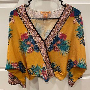 3 quarter length sleeve blouse